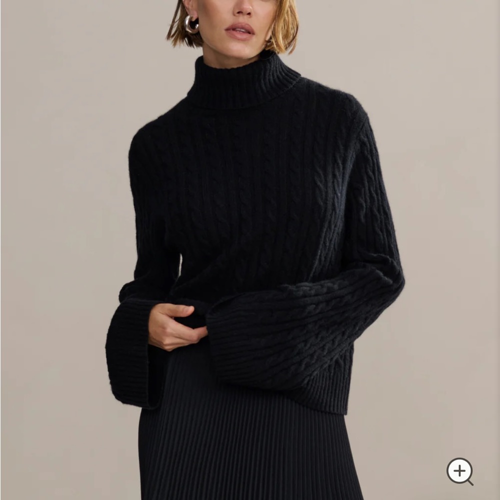 Jenni Kayne Black Cable Nell Sweater